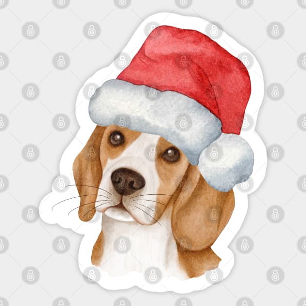 Cute And Lovely Animals With Christmas Sticker by AbstractArt14